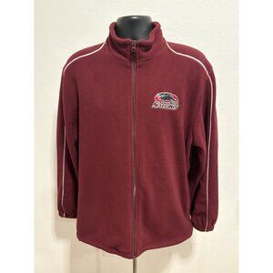 SIU southern Illinois University Saluki Fleece Full Zipper jacket men medium